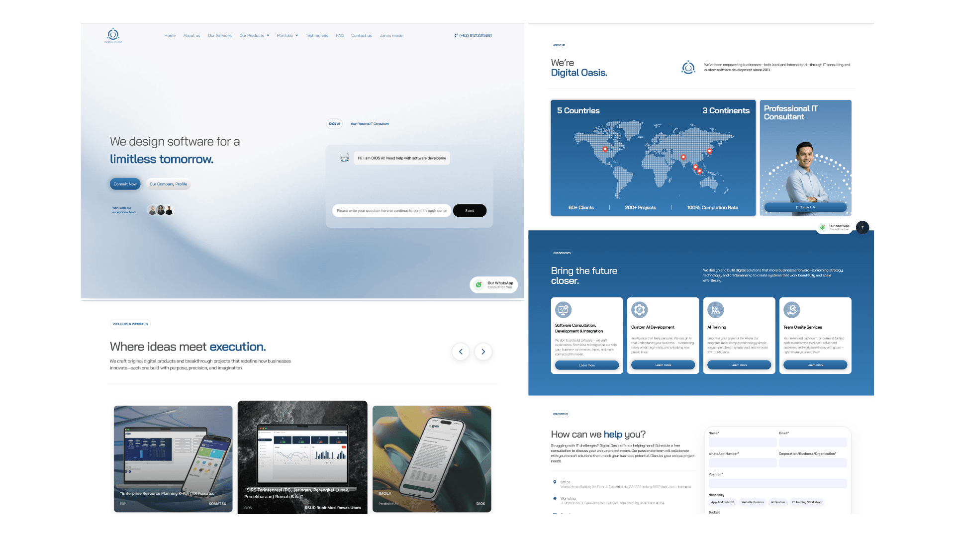 Redesign Website Korporat Digital Oasis
